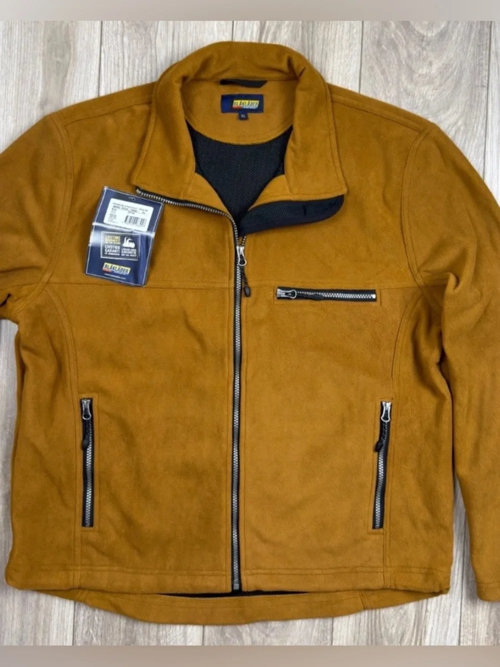Blaklader  Two Fisted Storm Fleece Jacket XL Brown Workwear NWT